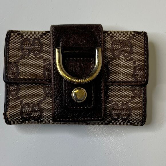 GUCCI Monogram Key Holder GG Canvas Signature Logo & unbranded keychain - Picture 3 of 14